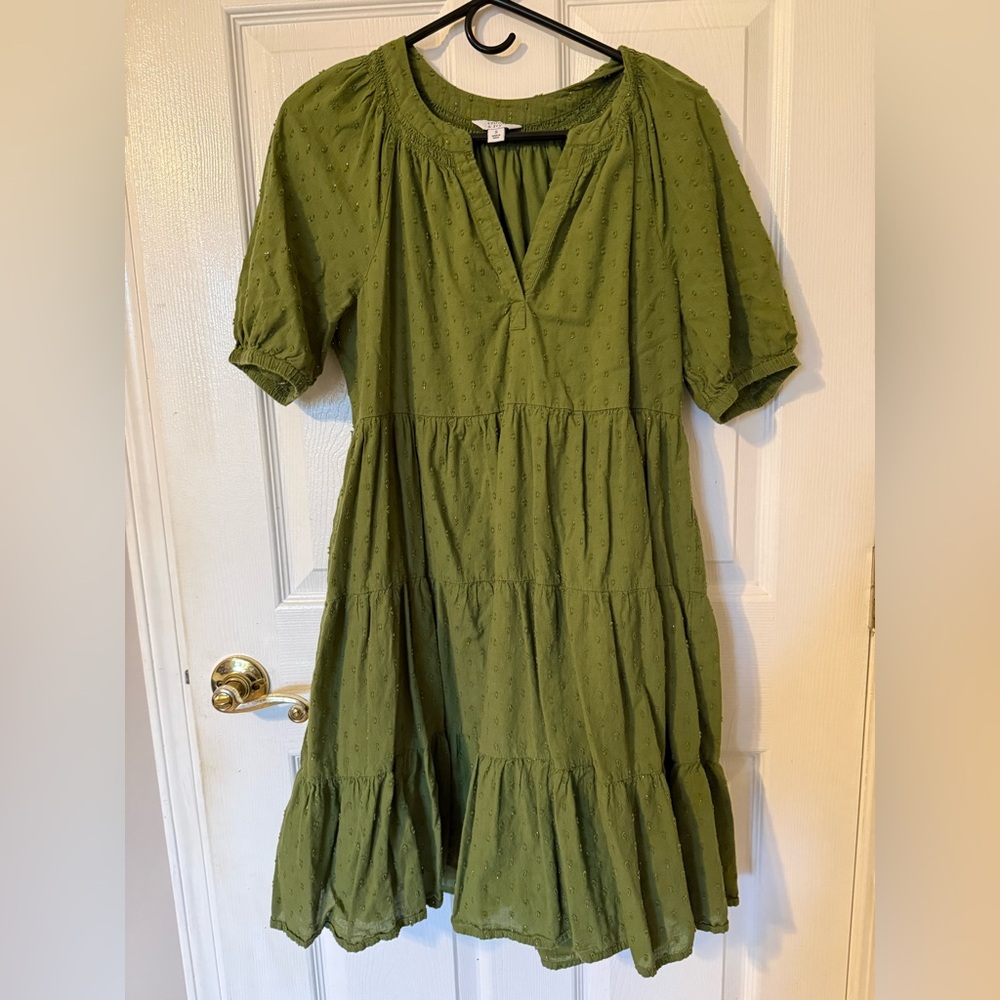 CROWN & IVY  green dress